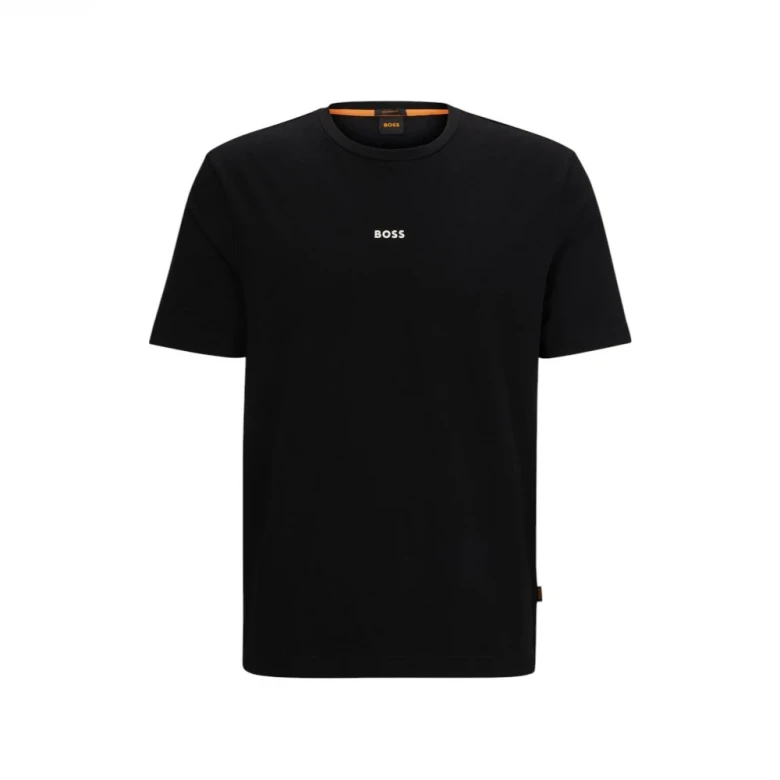 Футболка Boss Relaxed-Fit T-Shirt in Stretch Cotton with Logo Print 4