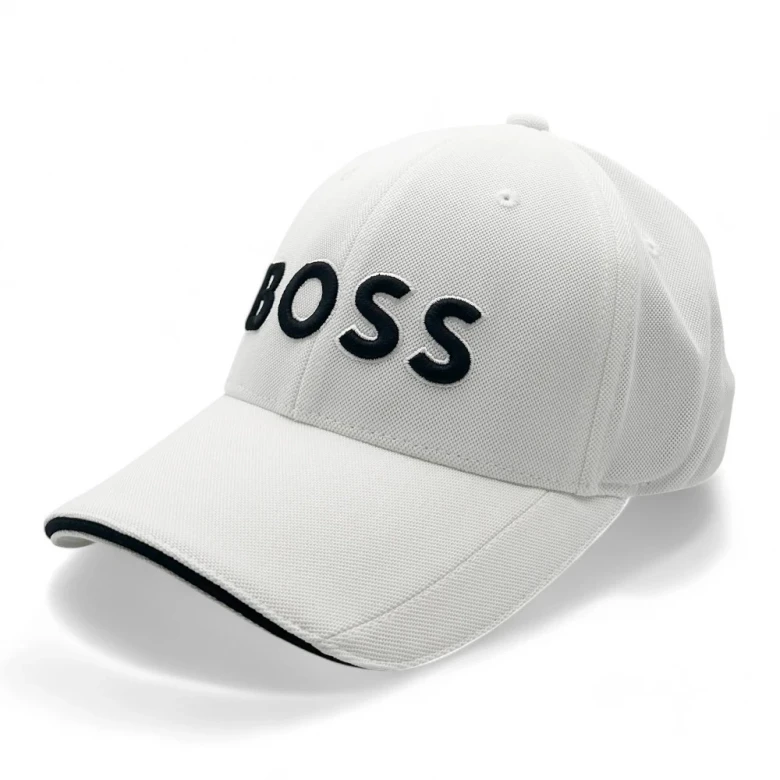 Кепка Boss Knitted-Piqué Six-Panel Cap with Embroidered Logo