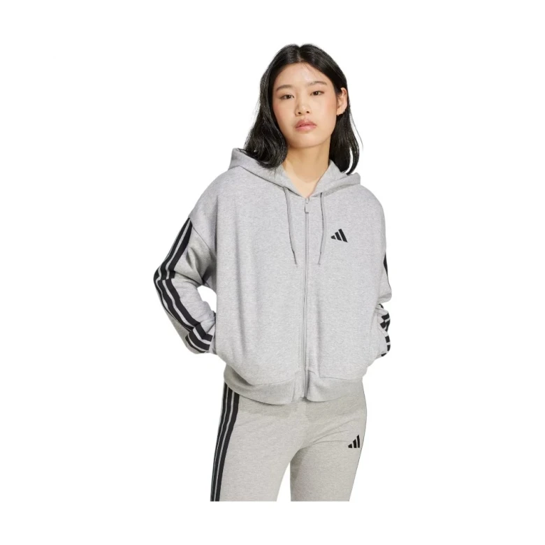 Толстовка Adidas Essentials 3-Stripes French Terry Full-Zip Hoodie