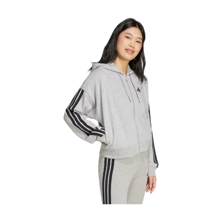 Толстовка Adidas Essentials 3-Stripes French Terry Full-Zip Hoodie 2