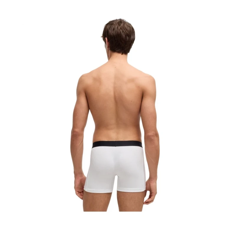 Трусы Boss Three-Pack Of Logo-Waistband Boxer Briefs In Stretch Cotton 2