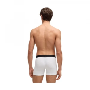 Трусы Boss Three-Pack Of Logo-Waistband Boxer Briefs In Stretch Cotton 2