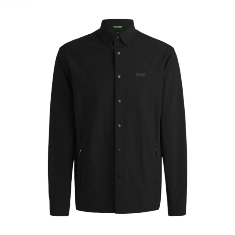 Рубашка Boss Relaxed-Fit Overshirt In Water-Repellent Stretch Fabric