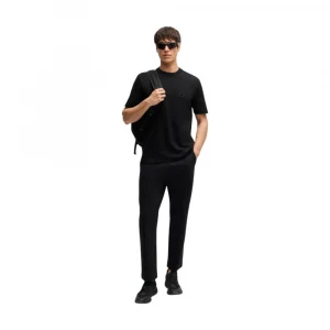 Футболка Boss Thermo-regulating T-shirt In Cotton With Double B Monogram 3