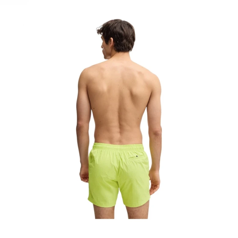 Шорты Boss Contrast-logo Swim Shorts In Quick-drying Fabric 1