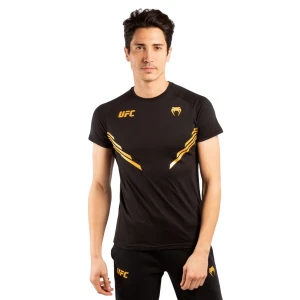 футболка ufc venum replica men's black/gold jersey - black/gold