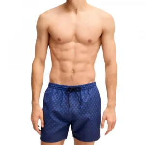 Шорты Boss Printed Swim Shorts With Logo Detail