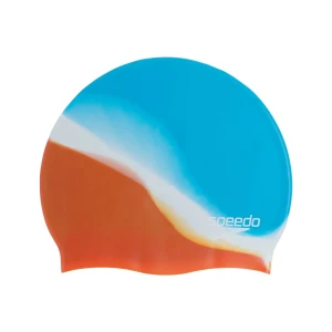 шапочка для плавания multi colour silc cap au blue/orange