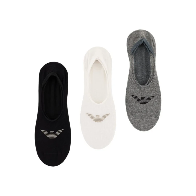Носки EA7 Emporio Armani 3-Pack Footie Socks