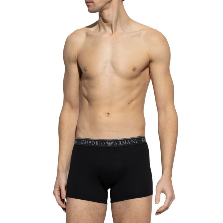Schwarz Doppelpack Boxershort 1