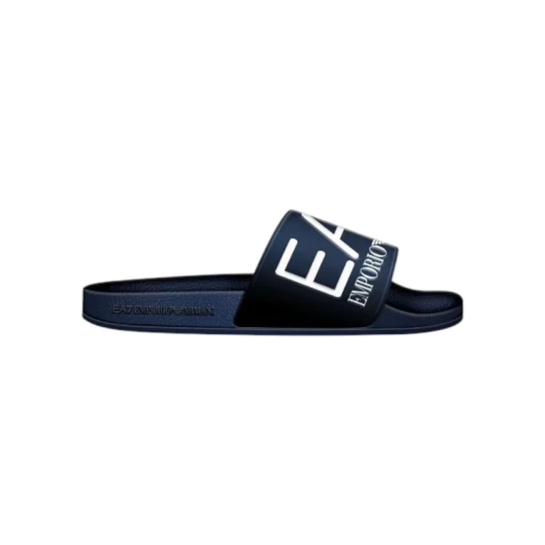 Шлепки EA7 Emporio Armanii Sliders With Oversized Logo