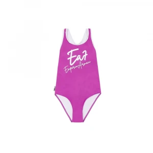 One-Piece Swimsuit With Oversized Logo
