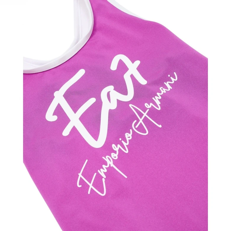 One-Piece Swimsuit With Oversized Logo 2