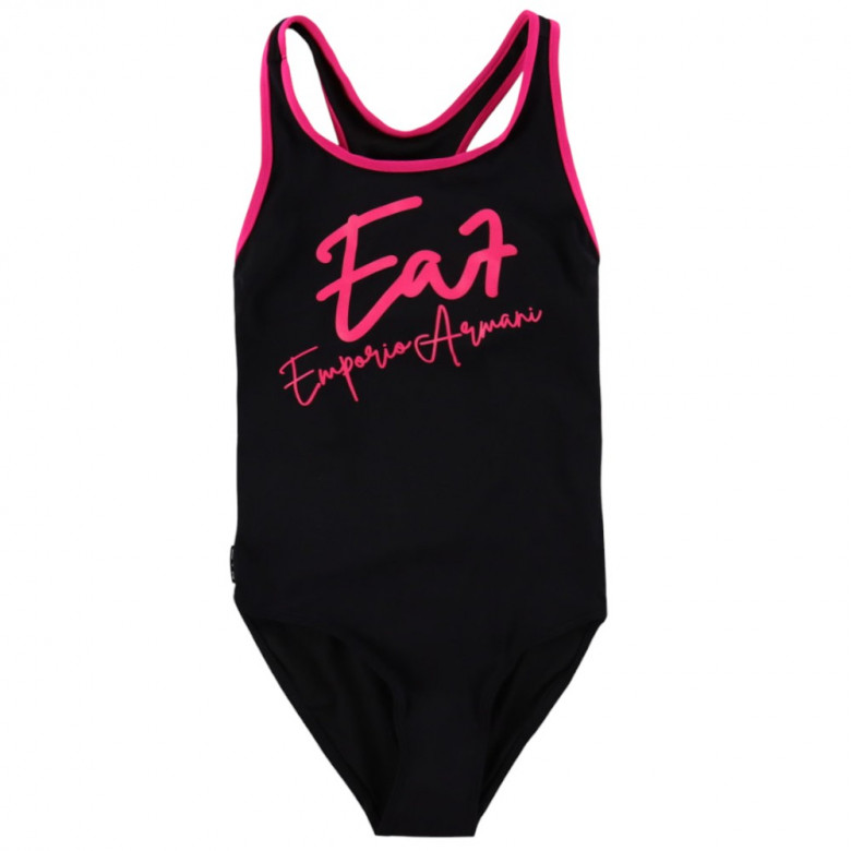 Купальник EA7 Emporio Armanii Girl One-Piece Swimsuit With Oversized Logo