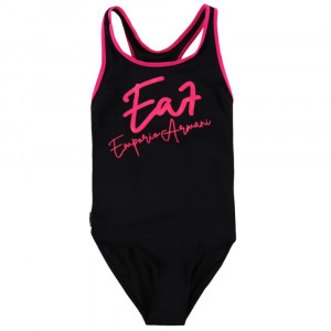 Купальник EA7 Emporio Armanii Girl One-Piece Swimsuit With Oversized Logo