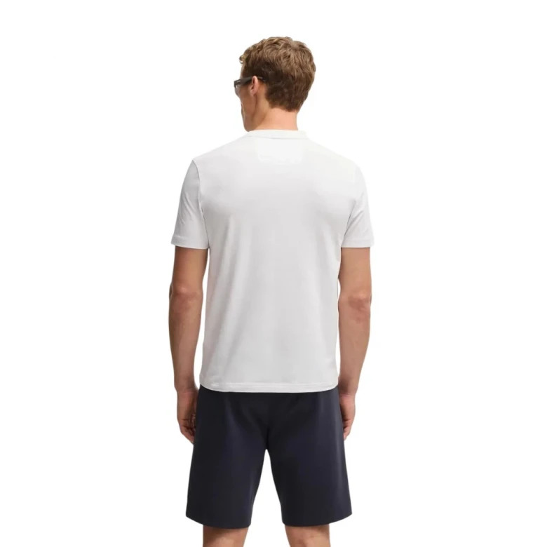 Stretch-Cotton T-Shirt With Large Logo 1