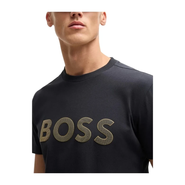 Футболка Boss Stretch-Cotton T-Shirt With Large Logo 2