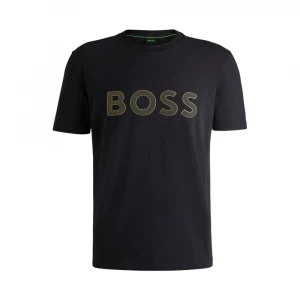 Футболка Boss Stretch-Cotton T-Shirt With Large Logo 4