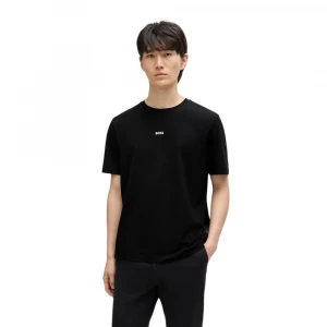 Футболка Boss Relaxed-Fit T-Shirt in Stretch Cotton with Logo Print