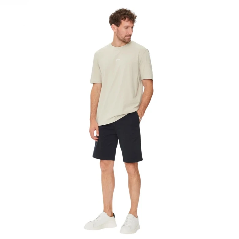 Футболка Boss Relaxed-Fit T-Shirt in Stretch Cotton with Logo Print 3