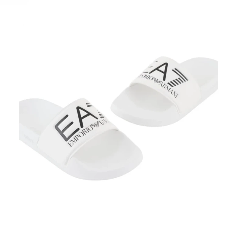 Шлепки EA7 Emporio Armanii Sliders With Oversized Logo 1