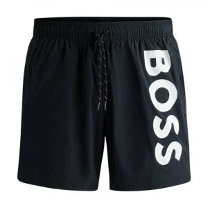 Шорты Boss Contrast-logo Swim Shorts In Quick-drying Fabric