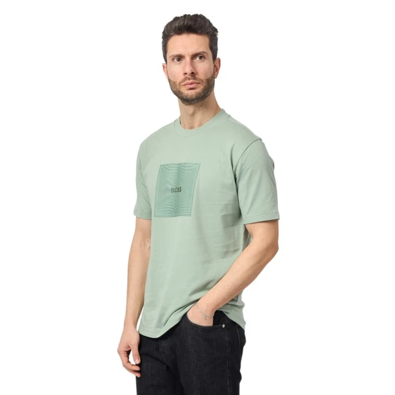 Cotton-Jersey T-Shirt With Fineline Logo Artwork 3