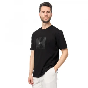 Футболка Boss Cotton-Jersey T-Shirt With Fineline Logo Artwork 2