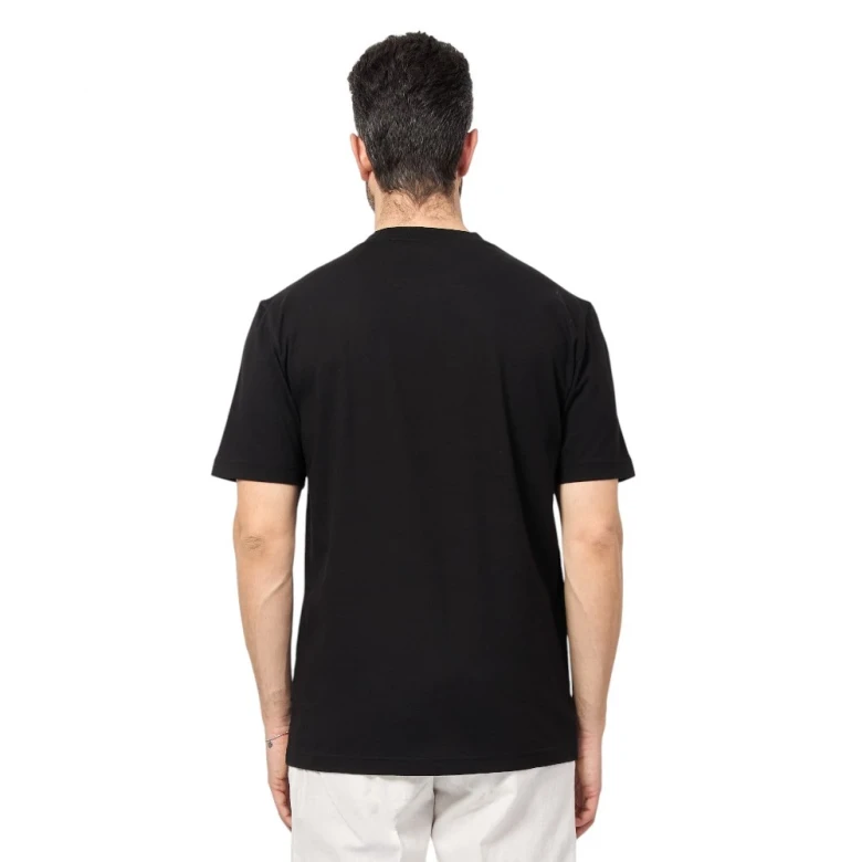 Футболка Boss Cotton-Jersey T-Shirt With Fineline Logo Artwork 3