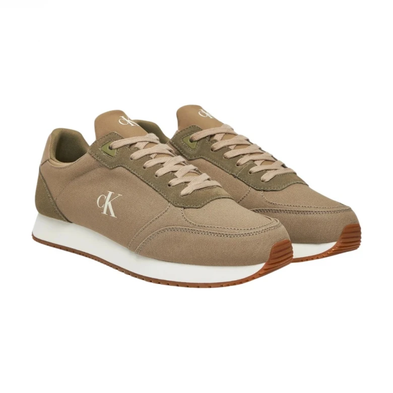 Кроссовки Calvin Klein Snīkeri Runner Sock Laceup Mg Canvas 1