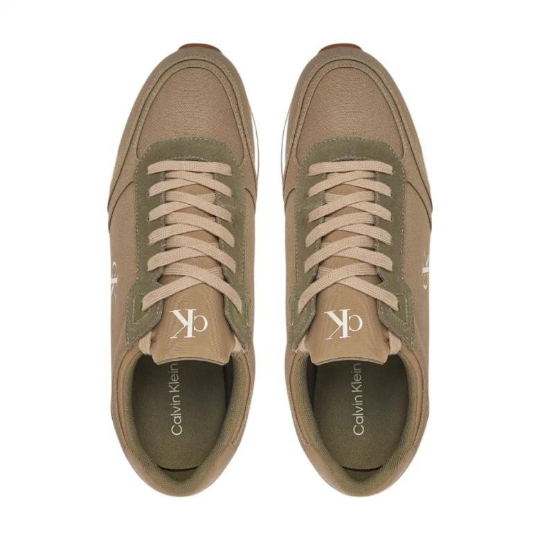Кроссовки Calvin Klein Snīkeri Runner Sock Laceup Mg Canvas 4