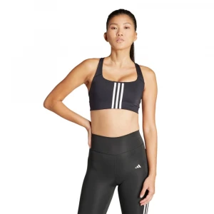 Топ Adidas Powerimpact Training Medium-Support 3-Stripes Bra