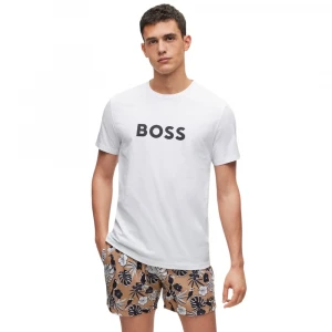 Cotton-jersey T-shirt with SPF 50+ UV protection