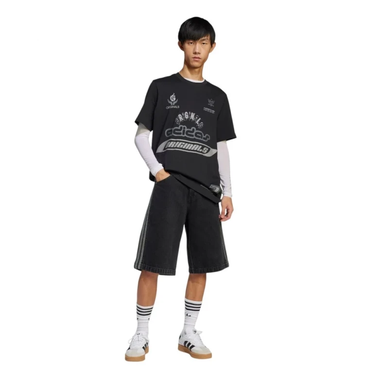 Шорты Adidas Adicolor Denim Firebird Shorts 2