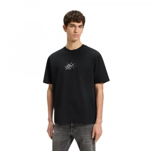 Boss Relaxed-Fit T-Shirt In Cotton With Logo Artwork Futbolkasi