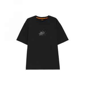 Boss Relaxed-Fit T-Shirt In Cotton With Logo Artwork Futbolkasi 4