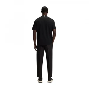 Boss Relaxed-Fit T-Shirt In Stretch Cotton With Logo Collar Futbolkasi 1