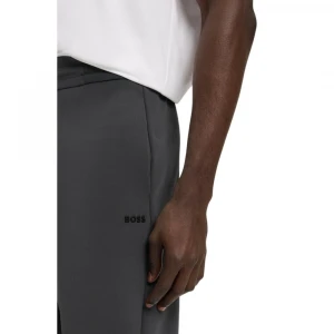 Штаны Boss Cotton-Blend Tracksuit Bottoms With Striped Waistband 1