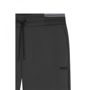 Штаны Boss Cotton-Blend Tracksuit Bottoms With Striped Waistband 4