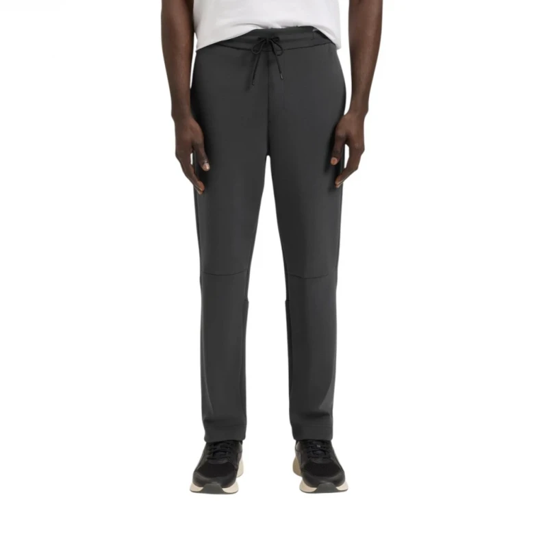 Штаны Boss Cotton-Blend Tracksuit Bottoms With Striped Waistband