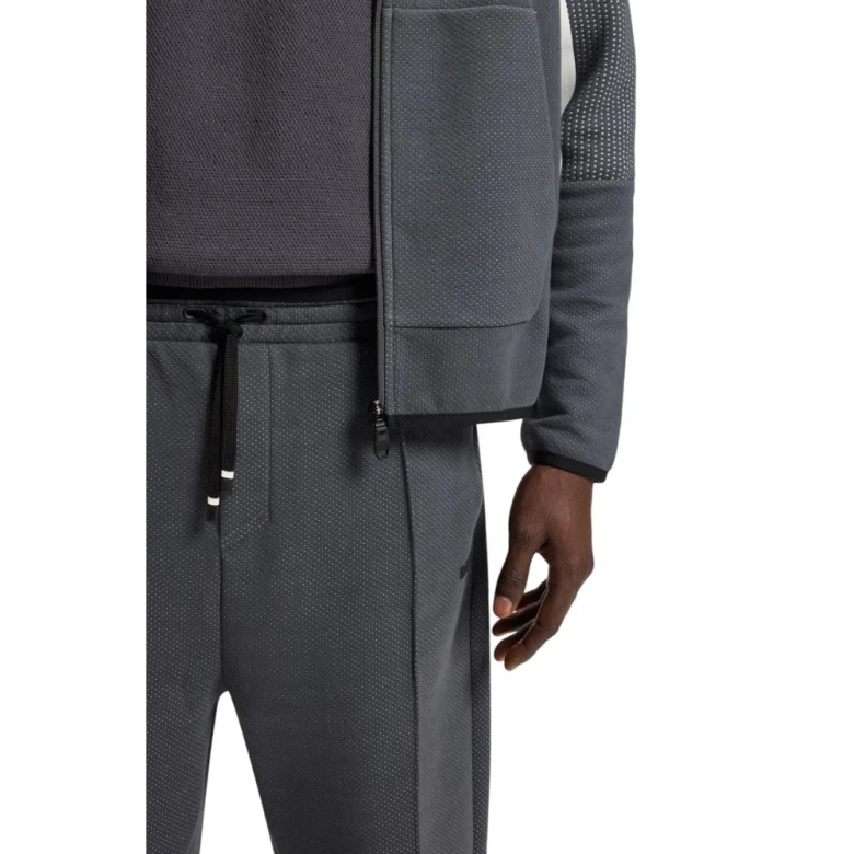 Брюки Boss Relaxed-Fit Tracksuit Bottoms In Quilted Jacquard 1