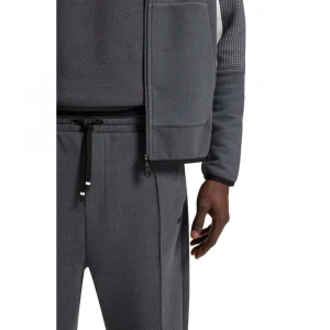 Брюки Boss Relaxed-Fit Tracksuit Bottoms In Quilted Jacquard 1