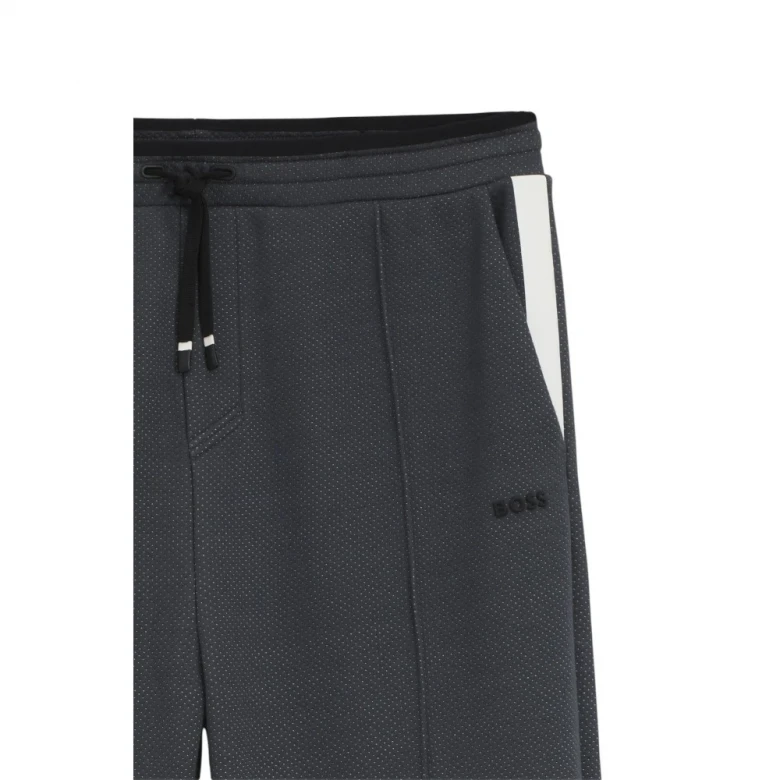 Брюки Boss Relaxed-Fit Tracksuit Bottoms In Quilted Jacquard 5