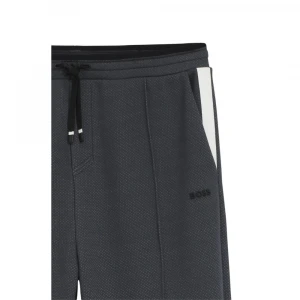 Брюки Boss Relaxed-Fit Tracksuit Bottoms In Quilted Jacquard 5