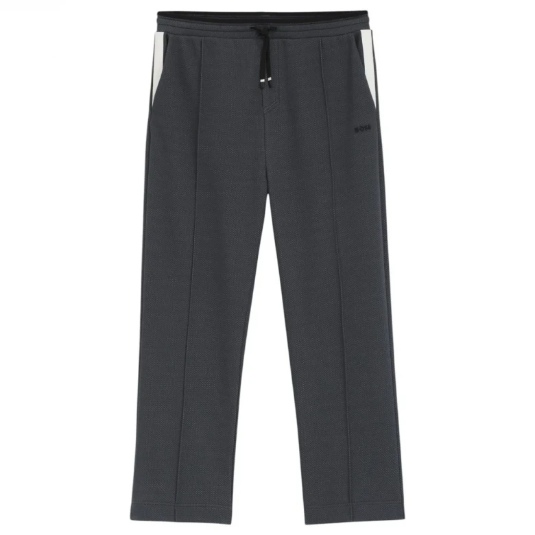 Брюки Boss Relaxed-Fit Tracksuit Bottoms In Quilted Jacquard 4