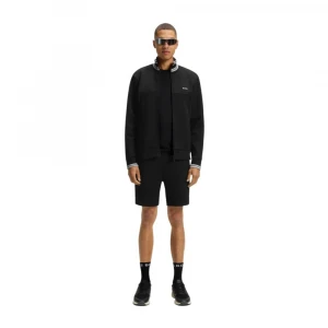 Кофта Boss Cotton-Blend Zip-Up Sweatshirt With Striped Trims 2