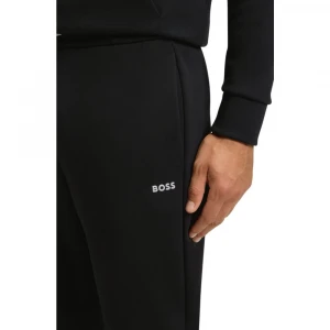 Штаны Boss Cotton-Blend Tracksuit Bottoms With Striped Trims 1