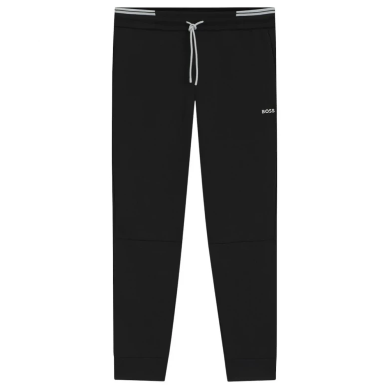 Штаны Boss Cotton-Blend Tracksuit Bottoms With Striped Trims 4