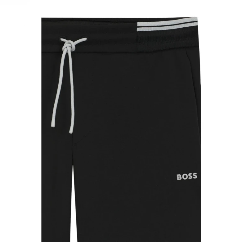Штаны Boss Cotton-Blend Tracksuit Bottoms With Striped Trims 5