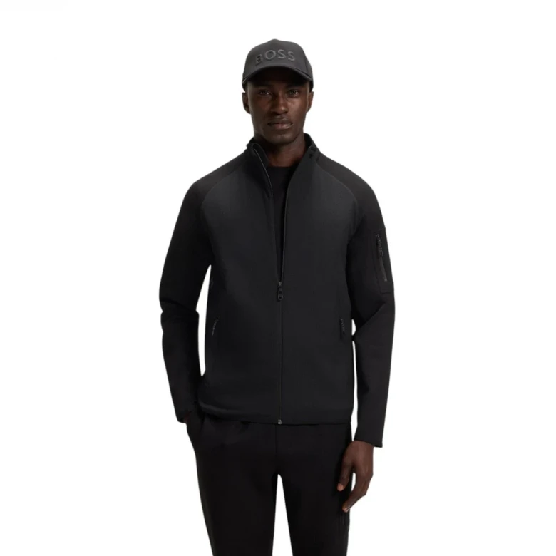 Кофта Boss Regular-Fit Zip-Up Sweatshirt With Decorative Reflective Details
